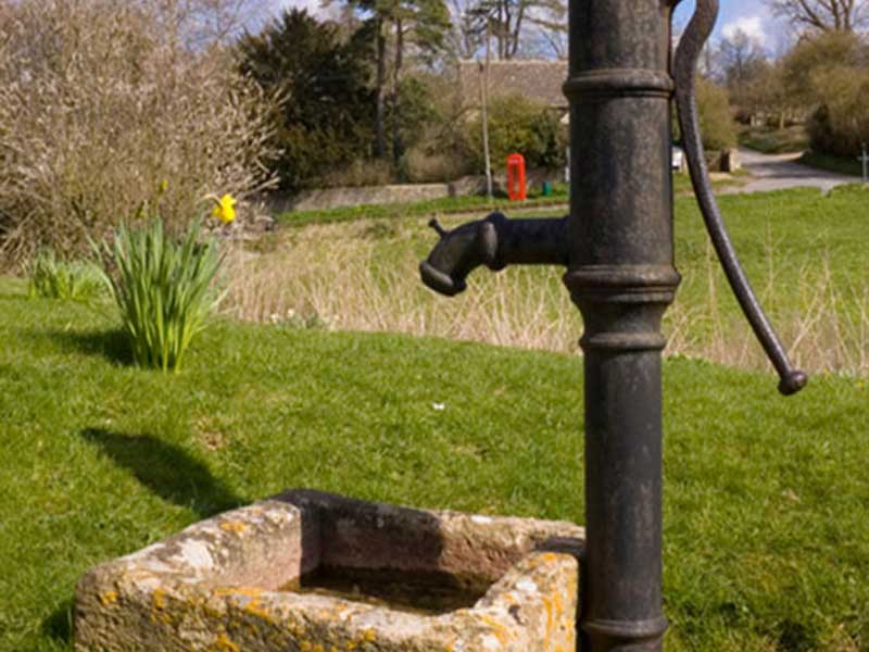 old water well pump